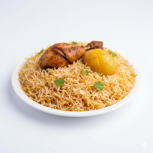 চিকেন বাসমতী চালের কাচ্চি [ দুপুর ১২টা থেকে রাত ৮টা পর্যন্ত]